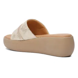 Eridani May Beige Casual Wedges Heels image 5