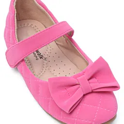 Cute Walk by Babyhug Bellies with Velcro Closure with Bow Applique - Pink image 3