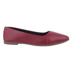 Shoetopia Geometric Designed Ballerinas - Red image 4
