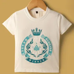 Dapper Dudes Full Sleeves Blazer With Dream Achiever Text Printed Tee & Pant Set - Blue image 3