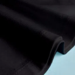 BLUSHES Christmas Theme 100% Cotton Half Sleeves Merry Christmas Text Printed Tee - Black image 5