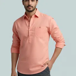 LENIA Men Solid Slim Fit Short Kurta-picture-28