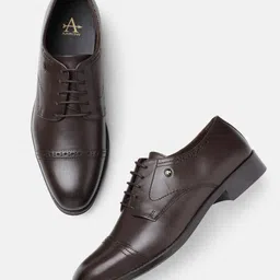 Arrow Men Textured Formal Leather Derbys-picture-14