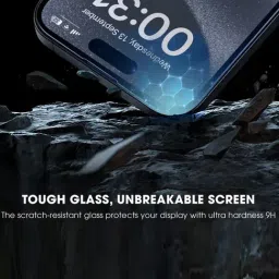 GRIPP 3D Tempered Glass Screen Protector for iPhone 15 Pro (6.1") image 5