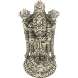 Sri Jagdamba Pearls 800 Silver Danda Balaji Idol - 5 gm image 3