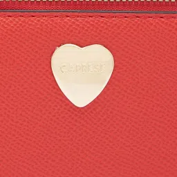 Caprese Red Solid Extra Large Vanity Case image 3