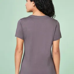 Ajile By Pantaloons Grey Regular Fit T-Shirt image 2