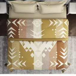 Welspun Nuzzle Brown 640 TC Polyester Double Bed Ac Blanket image 3