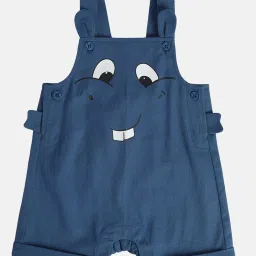 Miniklub Blue Blended Regular Printed Dungaree image 3