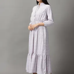 showoffff SHOWOFF White Printed A-Line Dress image 3