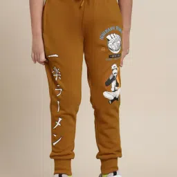 kidsville Boysville Naruto Printed Brown Joggers For Boys-picture-15