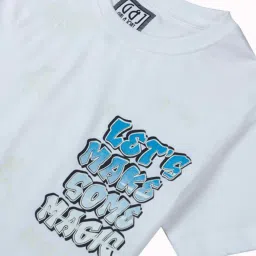 Gini & Jony Boys White Message T-Shirts image 3
