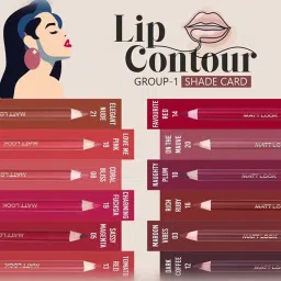 Matt Look Colorite Lip Contour 10 Naughty Plum - 0.09 gm image 2