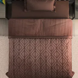 Spaces dark orange polyster haven blanket fleece image 3