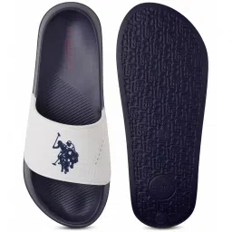 U.S. Polo Assn. Men's White Slides image 3