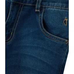 Gini & Jony Kids Blue Solid Jeans image 3