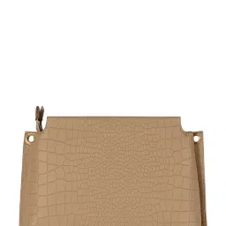 Eske Beige Animal Effect Medium Shoulder Handbag image 3