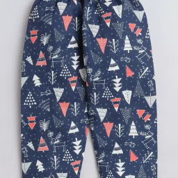 The Magic Wand Kids Navy Printed Full Sleeves Shirt Set image 3