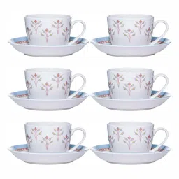 SONAKI White Bone China Tea Coffee Cup - Set of 12 image 3