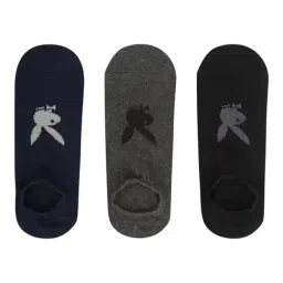 SocksXpress Multicolor Playboy Printed Loafer Socks - Pair of 3 image 3