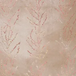 Cortina Beige Velvet Foil Blackout Window Curtains - Set of 2 (5 ft) image 3