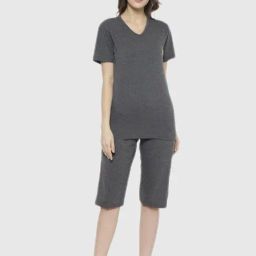 Vimal Jonney Grey Regular Fit Pajama Set-picture-6