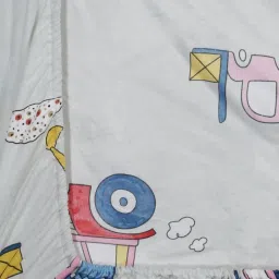 Klotthe Printed Grey 300 TC Cotton Blend King Bed Sheet with 2 Pillow Covers image 5