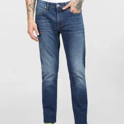 Jack & Jones Blue Cotton Skinny Fit Jeans-picture-17