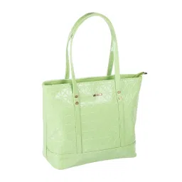 Metro Green Textured Medium Tote Bag image 5