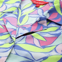 Secret Wish Blue Printed Shirt Pyjamas Set image 5