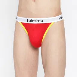 La Intimo Multicolored Comfort Fit Briefs - Pack Of 3 image 3