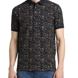 Simon Carter London Black Printed Slim Fit Polo T-Shirt-picture-10