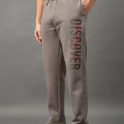 Club York Grey Regular Fit Printed Trackpants image 3