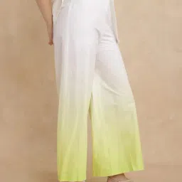 RAREISM Green Cotton Ombre Trousers image 3