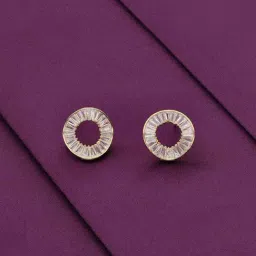 Kai Jewel Rounds Of Radiance Casual Sterling Silver Gold Stud Earrings-picture-23