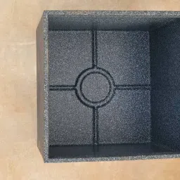 Ugaoo Qubec Midnight Stone Plastic Extra Large Planter image 3