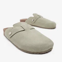 LUNA BLU by Westside Sage Suede Slip-On Sandals image 3