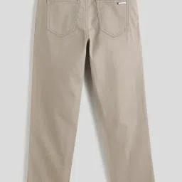 One Friday Kids Beige Regular Fit Trousers image 2