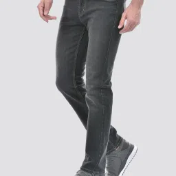NUMERO UNO Washed Black Faded Mid Rise Slim Fit Solid Stretchable Jeans image 3