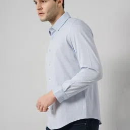 celio celio* Light Blue Regular Fit Cotton Shirt image 3