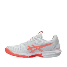 Asics Women's Solution Speed FF 3 White Tennis Shoes image 3