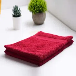 Spaces Day2Day Dark Red Cotton 400 GSM Hand Towel - Set of 2-picture-20