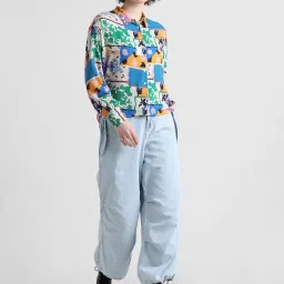 Only Multicolor Printed Shirt image 5