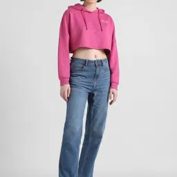 Only Pink Graphic Print Hoodie image 5