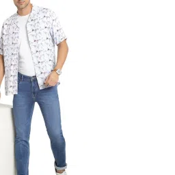 Turtle Blue Narrow Fit Stretchable Jeans image 5