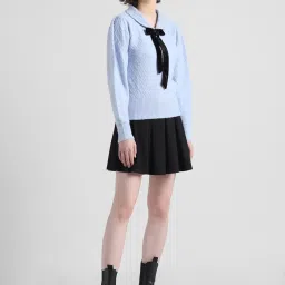 Only Light Blue Regular Fit Sweater image 5