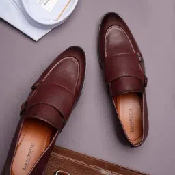 Louis Stitch Men's Rosewood Monk Shoes-picture-19