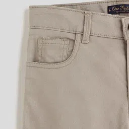 One Friday Kids Beige Regular Fit Trousers image 4