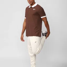 Reebok Brown Regular Fit Printed Polo T-Shirt image 5