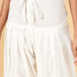 Rangmanch by Pantaloons White Cotton Salwar image 5